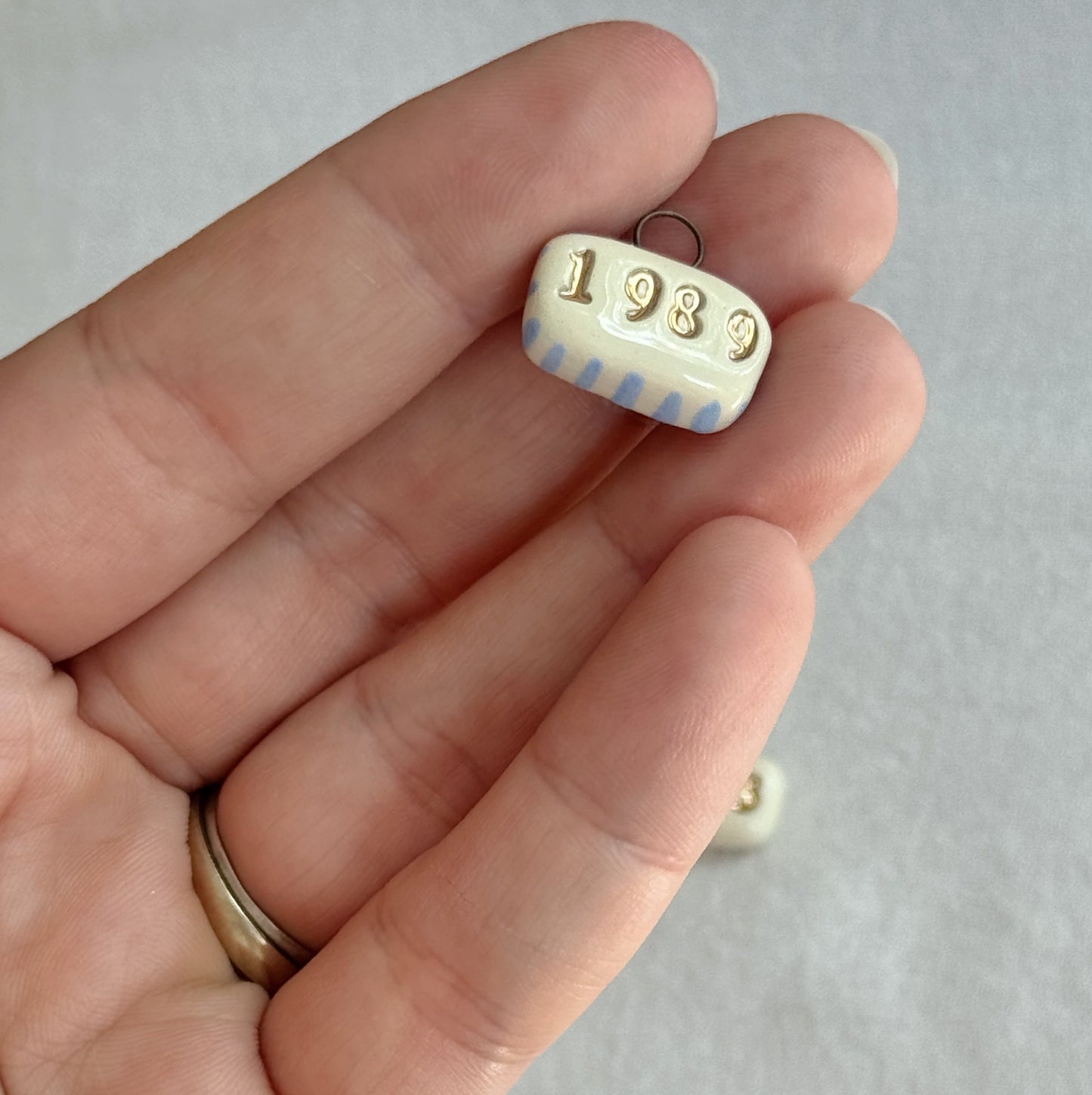 Custom Year / Birth Year Ceramic Charm