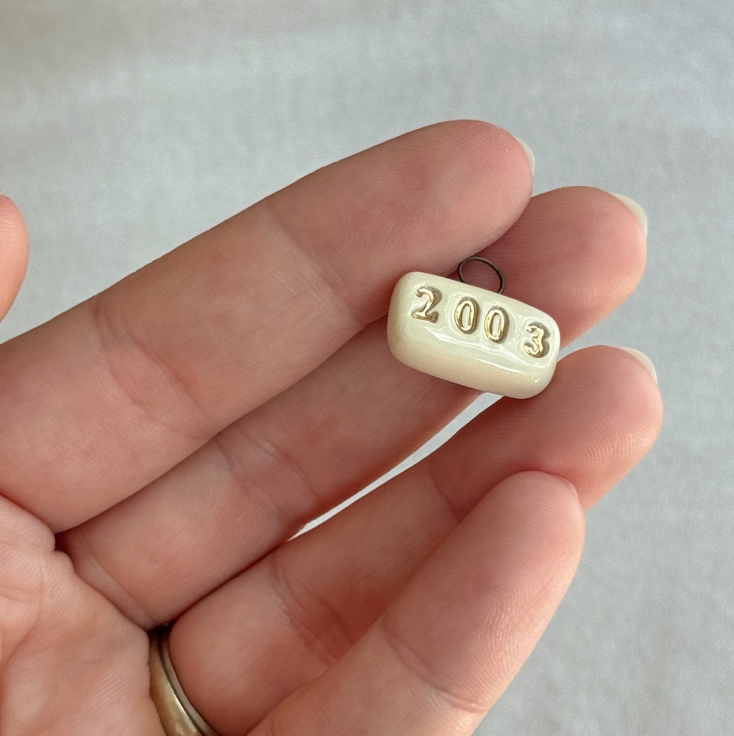 Custom Year / Birth Year Ceramic Charm