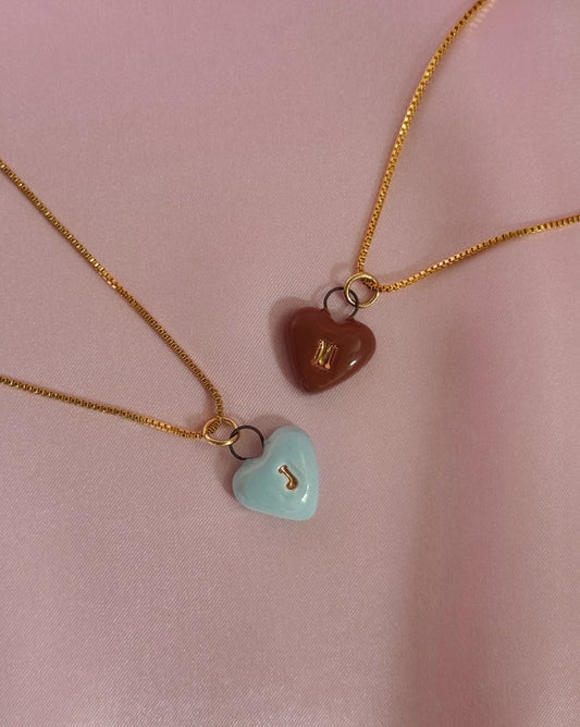 Initial Heart Charm