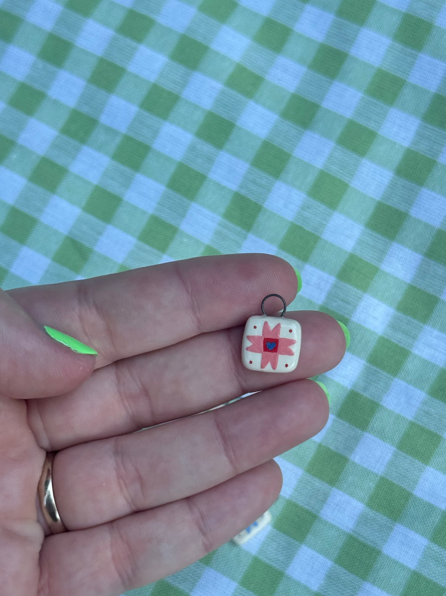 Tiny Quilt Square Charm