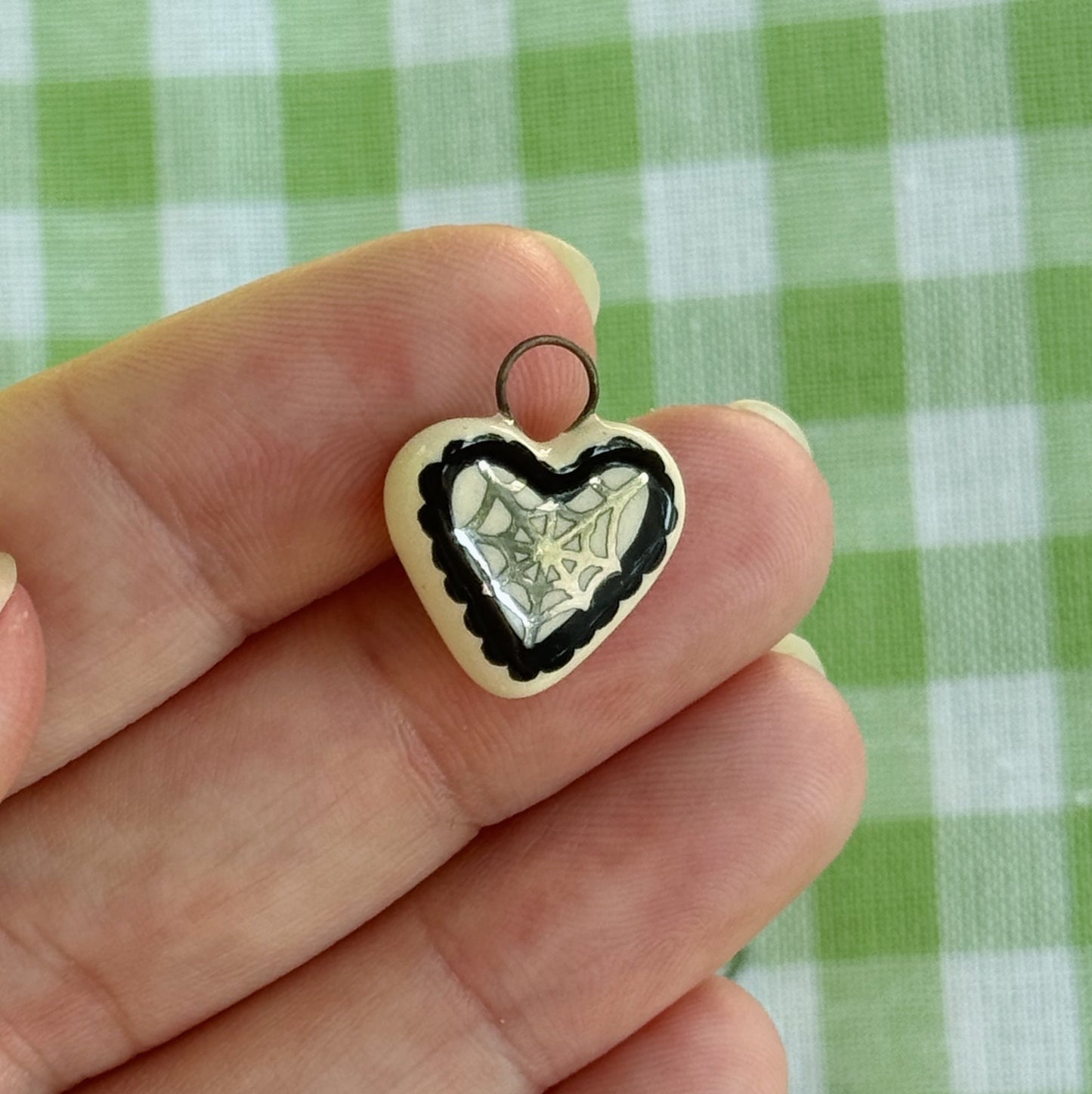 Lacy Heart Charm