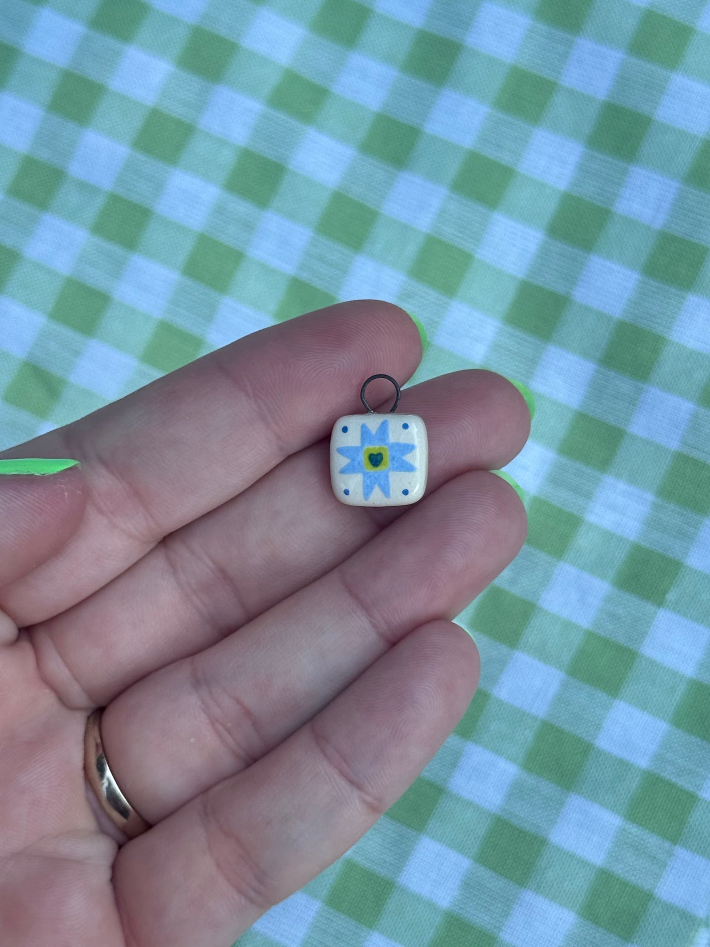 Tiny Quilt Square Charm