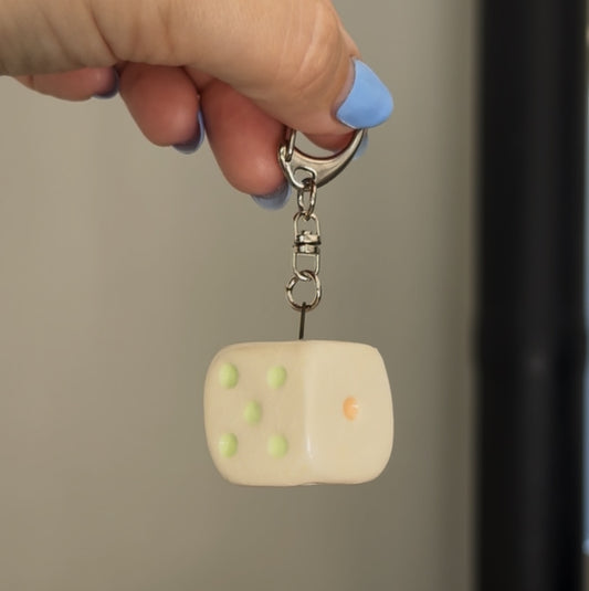 Large Dice Keychain