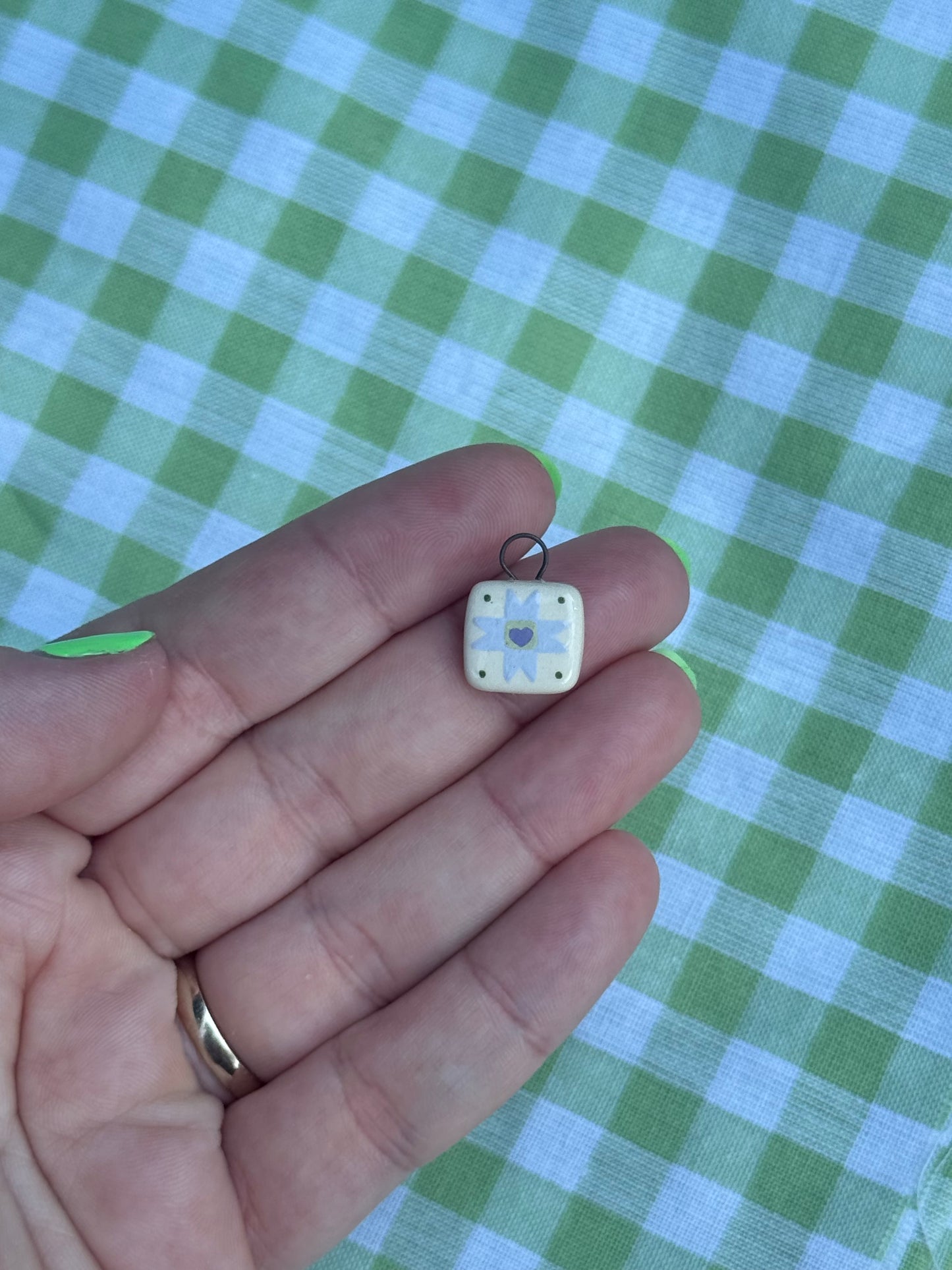 Tiny Quilt Square Charm