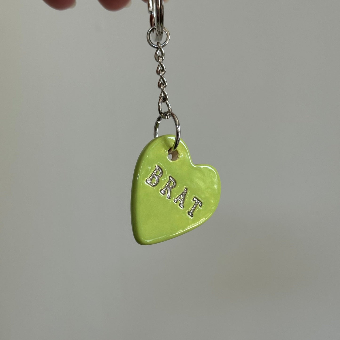 Brat Keychain